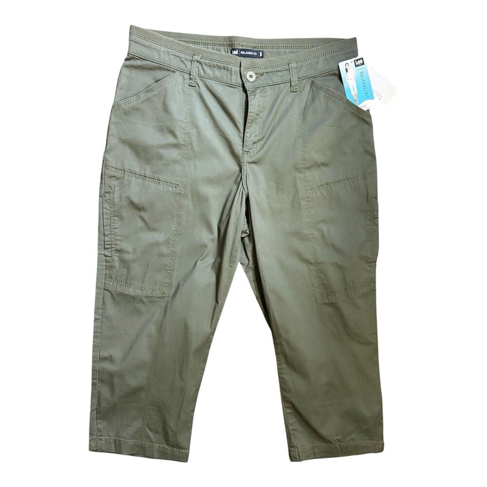 Lee Women Relaxed Fit Capri Pants 12 Med
